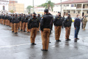 A Polícia Militar comemorou nesta quinta-feira (19), em todo Estado, o Dia da Bandeira. Nas unidades da Capital e do Interior foi feita a cerimônia alusiva com a incineração da Bandeira Nacional, sendo substituída por outra nova. Foto: SESP