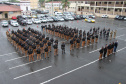 A Polícia Militar comemorou nesta quinta-feira (19), em todo Estado, o Dia da Bandeira. Nas unidades da Capital e do Interior foi feita a cerimônia alusiva com a incineração da Bandeira Nacional, sendo substituída por outra nova. Foto: SESP