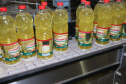 FEITO NO PARANA - Coamo cooperativa agro-industrial , a maior cooperativa da América Latina, com sede em Campo Mourão. Tem na linha alimentícia as marcas Primê, Sollus, Dualis e Anniela produz óleo de soja refinado, café torrado e moído, margarinas, farinha de trigo e gordura vegetal hidrogenada. 09/10/2020 - Foto: Geraldo Bubniak/AEN