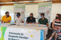 A Superintendência estadual do Esporte e a Federação do Desporto Escolar do Paraná assinaram nesta quarta-feira (25) um termo de cooperação que irá potencializar o esporte escolar do Estado.
Foto: Superintendência do Esporte