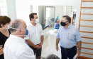O governador Carlos Massa Ratinho Junior e o secretário de Estado da Saúde, Beto Preto, visitaram nesta quarta-feira (25) o Hospital de Dermatologia Sanitária do Paraná (HDSPR), em Piraquara. 