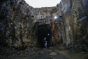 Francisco Beltrão -18-11-2020 -  Obras do Túnel que terá 1.200 metros de extensão e vai levar todo o excesso de água do rio Urutago, que passa dentro do Parque de Exposições Jayme Canet Júnior, até o rio Marrecas - Foto: Jonathan Campos/ AEN