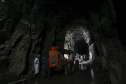 Francisco Beltrão -18-11-2020 -  Obras do Túnel que terá 1.200 metros de extensão e vai levar todo o excesso de água do rio Urutago, que passa dentro do Parque de Exposições Jayme Canet Júnior, até o rio Marrecas - Foto: Jonathan Campos/ AEN