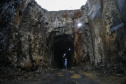 Francisco Beltrão -18-11-2020 -  Obras do Túnel que terá 1.200 metros de extensão e vai levar todo o excesso de água do rio Urutago, que passa dentro do Parque de Exposições Jayme Canet Júnior, até o rio Marrecas - Foto: Jonathan Campos/ AEN