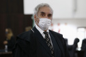 Durante a solenidade o desembargador Irajá Romeo Hilgenberg Prestes Mattar recebeu a Medalha de Excelência Judiciária, pelos seus 50 anos de exercícios da magistratura. O juiz é o único no País a atuar como magistrado por cinco décadas ininterrupta Foto: Jonathan Campos/AEN