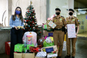 Mais de 1,5 mil brinquedos arrecadados pela Segurança Pública são entregues ao projeto Natal Voluntário. Foto:SESP