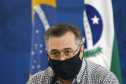 O governador Carlos Massa Ratinho Junior destacou nesta sexta-feira (11) que o Paraná está preparado para a campanha de vacinação contra o novo coronavírus assim que as vacinas forem aprovadas pelos órgãos reguladores. Ele também disse que a imunização respeitará o calendário nacional, que o Estado continua conversando com laboratórios e que tem R$ 200 milhões disponíveis para eventual aquisição, se necessário.Foto: Jonathan Campos/AEN