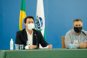 O governador Carlos Massa Ratinho Junior destacou nesta sexta-feira (11) que o Paraná está preparado para a campanha de vacinação contra o novo coronavírus assim que as vacinas forem aprovadas pelos órgãos reguladores. Ele também disse que a imunização respeitará o calendário nacional, que o Estado continua conversando com laboratórios e que tem R$ 200 milhões disponíveis para eventual aquisição, se necessário.