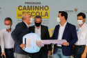 O governador Carlos Massa Ratinho Junior entregou 45 ônibus escolares para serem usados prioritariamente por estudantes residentes em áreas rurais e ribeirinhas do Paraná