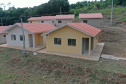 As 20 casas populares do conjunto habitacional erguido no bairro Jardim Planalto em Guaraniaçu, na região Oeste do Estado, serão entregues no começo de 2021. O empreendimento é uma parceria do Governo do Paraná, da Itaipu Binacional e da prefeitura do município e recebeu investimento de R$ 1.035.744,30. Ele se soma a projetos similares que estão em andamento em outros 15 municípios. - 02-12-2020 -  Foto: Alessandro Vieira/ AEN