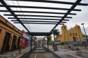 PALMEIRA - 02-12-2020 - OBRAS NA PRAÇA CENTRAL DE PALMEIRA - Foto: Jonathan Campos/ AEN
