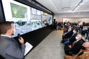 O governador Carlos Massa Ratinho Junior participou nesta terça-feira (5) da inauguração do Centro de Controle da Muralha Digital, projeto da Prefeitura de Curitiba voltado à gestão do trânsito, da segurança pública e também dos eventos climáticos que atingem a Capital. 