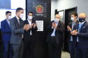 O governador Carlos Massa Ratinho Junior participou nesta terça-feira (5) da inauguração do Centro de Controle da Muralha Digital, projeto da Prefeitura de Curitiba voltado à gestão do trânsito, da segurança pública e também dos eventos climáticos que atingem a Capital. 