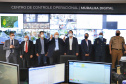 O governador Carlos Massa Ratinho Junior participou nesta terça-feira (5) da inauguração do Centro de Controle da Muralha Digital, projeto da Prefeitura de Curitiba voltado à gestão do trânsito, da segurança pública e também dos eventos climáticos que atingem a Capital. 