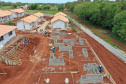 Condomínio do Idoso de Foz do Iguaçu tem 80% das obras executadas. Foto: Alessandro Vieira/AEN