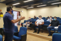 Prefeitos e representantes municipais das cidades que rodeiam as seis usinas hidrelétricas do Rio Iguaçu conheceram a Resolução Conjunta Sedest/IAT n°023/2019 e a estrutura da Secretaria do Desenvolvimento Sustentável e do Turismo
