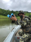 O Instituto Água e Terra (IAT) de Ponta Grossa, junto com o 3° pelotão da Polícia Ambiental de Telêmaco Borba, realizaram nessa terça-feira (19) operação contra pesca ilegal em uma pousada no município de Ortigueira.  -  Foto: Divulgação SEDEST