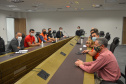 A preparação e translado dos 19 corpos das vítimas do acidente ocorrido segunda-feira (25) na BR-376, em Guaratuba, no Litoral do Paraná, foi um dos assuntos discutidos em reunião entre representantes dos governos do Paraná e do Pará, realizada terça-feira (26), em Curitiba.  Curitiba, 26/01/2021  -  Foto: Divulgação Secretaria Segurança Pública do Paraná/SESP
