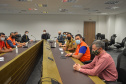 A preparação e translado dos 19 corpos das vítimas do acidente ocorrido segunda-feira (25) na BR-376, em Guaratuba, no Litoral do Paraná, foi um dos assuntos discutidos em reunião entre representantes dos governos do Paraná e do Pará, realizada terça-feira (26), em Curitiba.  Curitiba, 26/01/2021  -  Foto: Divulgação Secretaria Segurança Pública do Paraná/SESP
