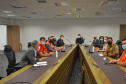 A preparação e translado dos 19 corpos das vítimas do acidente ocorrido segunda-feira (25) na BR-376, em Guaratuba, no Litoral do Paraná, foi um dos assuntos discutidos em reunião entre representantes dos governos do Paraná e do Pará, realizada terça-feira (26), em Curitiba.  Curitiba, 26/01/2021  -  Foto: Divulgação Secretaria Segurança Pública do Paraná/SESP
