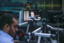 CURITIBA - 27-01-2021 -Governador Carlos Massa Ratinho Junior durante entrevista para a rádio Jovem Pan e a RIC TV.Foto: Jonathan Campos/AEN