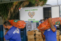 Permissionários atacadistas da Ceasa Curitiba fazem doação 25 toneladas de alimentos para entidades beneficentes de Curitiba e Região Metropolitana, além de famílias atingidas pelas chuvas em Irati, na região Centro-Sul do Estado. - Curitiba, 29/01/2021  - Foto: Gilson Abreu/AEN
