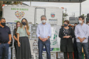 Permissionários atacadistas da Ceasa Curitiba fazem doação 25 toneladas de alimentos para entidades beneficentes de Curitiba e Região Metropolitana, além de famílias atingidas pelas chuvas em Irati, na região Centro-Sul do Estado. - Curitiba, 29/01/2021  - Foto: Gilson Abreu/AEN