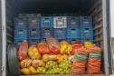 Vítimas da chuva recebem 25 toneladas de alimentos do Ceasa Paraná . IRATI.

Foto: Gilson Abreu/AEN