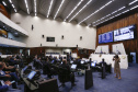 O governador Carlos Massa Ratinho Junior participou nesta segunda-feira (1º) da posse da nova Mesa Diretora da Assembleia Legislativa do Paraná para o biênio 2021/2022. Será a 19ª Legislatura da Casa e a quarta presidência consecutiva do deputado estadual Ademar Traiano.
Foto:Jonathan Campos/AEN