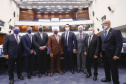 O governador Carlos Massa Ratinho Junior participou nesta segunda-feira (1º) da posse da nova Mesa Diretora da Assembleia Legislativa do Paraná para o biênio 2021/2022. Será a 19ª Legislatura da Casa e a quarta presidência consecutiva do deputado estadual Ademar Traiano.
Foto:Jonathan Campos/AEN