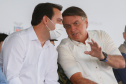 Uma área de maide de 86 mil metros quadrados será referência na formação e no treinamento de atletas no Paraná, desde a base até os de alto rendimento. O presidente Jair Bolsonaro e o governador Carlos Massa Ratinho Junior inauguraram nesta quinta-feira (4) o Centro Nacional de Treinamento de Atletismo (CNTA), um dos mais completos centros de excelência do País em iniciação esportiva, localizado em Cascavel, no Oeste do Estado.Foto Gilson Abreu/AEN