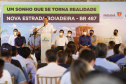 Nesta sexta-feira (5), o governador Carlos Massa Ratinho Junior e o diretor-geral de Itaipu, Joaquim Silva e Luna, estiveram no distrito de Santa Eliza, em Umuarama (Noroeste), para o lançamento da pedra fundamental da obra de revitalização da Estrada da Boiadeira.
Foto: Gilson Abreu/AEN