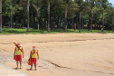 PM e Bombeiros reforçam a prevenção nas prainhas de água doce da Costa Oeste durante Verão Consciente  -  Curitiba, 05/02/2021  -  Foto: Divulgação SESP PR