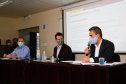Educação apresenta cronograma da rede estadual para volta às aulas, Secretário Educação Renato Feder, Gláucio Dias e Nestor Werner Junior.Foto Gilson Abreu/AEN
