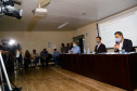 Educação apresenta cronograma da rede estadual para volta às aulas, Secretário Educação Renato Feder, Gláucio Dias e Nestor Werner Junior.Foto Gilson Abreu/AEN