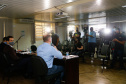 Educação apresenta cronograma da rede estadual para volta às aulas, Secretário Educação Renato Feder, Gláucio Dias e Nestor Werner Junior.Foto Gilson Abreu/AEN