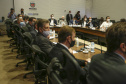 O presidente da cooperativa Lar, Irineo da Costa Rodrigues, apresentou nesta quarta-feira (10) ao governador Carlos Massa Ratinho Junior e aos secretários de Estado um plano de investimento de R$ 2,412 bilhões até 2024 na suinocultura e na avicultura, com previsão de dobrar a quantidade de funcionários diretos e alcançar 26 mil contratados. -  Curitiba, 10/02/2021  -  Foto: Jonathan Campos/AEN