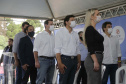 O governador Carlos Massa Ratinho Junior participou nesta quinta-feira (11) da inauguração do viaduto de acesso a Piraí do Sul e ao Santuário Nossa Senhora das Brotas, nos Campos Gerais. Ele está localizado no km 256 da PR-151 e foi construído em apenas dez meses pela concessionária CCR RodoNorte, que administra a ligação entre Ponta Grossa e Jaguariaíva.