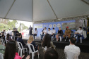 O governador Carlos Massa Ratinho Junior participou nesta quinta-feira (11) da inauguração do viaduto de acesso a Piraí do Sul e ao Santuário Nossa Senhora das Brotas, nos Campos Gerais. Ele está localizado no km 256 da PR-151 e foi construído em apenas dez meses pela concessionária CCR RodoNorte, que administra a ligação entre Ponta Grossa e Jaguariaíva.