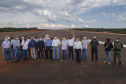 Governador Carlos Massa Ratinho Junior durante uma visita as obras do Aeroporto Internacional de Foz do Iguaçu.