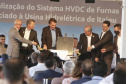 Governador Carlos Massa Ratinho Junior e presidente Jair Bolsonaro participam do evento de lançamento da revitalização do sistema elétrico de alta tensão de Furnas.   -  Foz do Iguaçu, 25/02/2021  - Foto Gilson Abreu/AEN