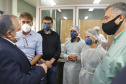 Ministro da Saúde, Eduardo Pazuello, visita ao Centro de Vacinação do COVID-19 no Centro de Convenções e Eventos de Cascavel. O secretário de Estado da Saúde, Beto Preto, acompanha o ministro  -  Cascavel, 04/03/2021  -  Foto: Gilson Abreu/AEN