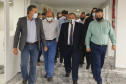 Ministro da Saúde, Eduardo Pazuello, durante visita às obras do novo  Consórcio Intermunicipal de Saúde do Oeste do Paraná ( CISOP). O secretário de Estado da Saúde, Beto Preto, acompanha o ministro  -  Cascavel, 04/03/2021  -  Foto: Gilson Abreu/AEN