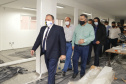 Ministro da Saúde, Eduardo Pazuello, durante visita às obras do novo  Consórcio Intermunicipal de Saúde do Oeste do Paraná ( CISOP). O secretário de Estado da Saúde, Beto Preto, acompanha o ministro  -  Cascavel, 04/03/2021  -  Foto: Gilson Abreu/AEN