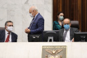 O secretário de Estado da Saúde, Beto Preto, apresentou aos deputados estaduais o Relatório Detalhado do Quadrimestre Anterior (RDQA) do 3º Quadrimestre de 2020, nesta terça-feira (9). A audiência pública é realizada pela Comissão de Saúde Pública da Assembleia Legislativa, ocorreu no Plenário da casa parlamentar com transmissão pela internet. - Curitiba, 09/03/2021  -  Foto: Dálie Felberg /ALEP 