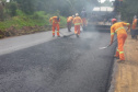 O Departamento de Estradas de Rodagem do Paraná (DER/PR) está realizando melhorias na PRC-487, trecho estadual da Estrada Boiadeira, e na PR-522, rodovias que ligam o município de Ivaí à BR-373, na região dos Campos Gerais. -  Curitiba, 11/03/2021  -  Foto_ Divulgação DER-PR