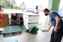 O Governo do Estado receu neste sábado (20),  mais 240.450 doses de vacinas contra o coronavírus. São 234.200 doses da Coronavac, produzida pela Sinovac e Instituto Butantan, e 6.250 do imunizante desenvolvido pela Universidade de Oxford/AstraZeneca, parte do primeiro lote fabricado pela Fundação Oswaldo Cruz (Fiocruz).  -  Curitiba, 20/03/2021  -  Foto: Ari Dias/AEN