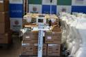 A Secretaria de Estado da Saúde (Sesa) recebeu nesta quarta-feira (24), ventiladores e monitores doados por entidades e iniciativa privada em apoio ao enfrentamento da Covid-19 no Paraná. As doações podem viabilizar a abertura de 40 a 70 leitos de UTI para reforçar o atendimento na pandemia. -  Curitiba, 24/03/2021  -  Foto: Américo Antonio/SESA