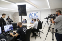 25.03.2021 - Visita do grupo técnico  da nova Ferroeste  a ACIC Cascavel.
 Foto Gilson Abreu/AEN
