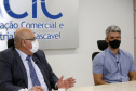 25.03.2021 - Visita do grupo técnico  da nova Ferroeste  a ACIC Cascavel.
 Foto Gilson Abreu/AEN
